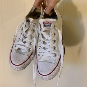 White Converse Low Tops